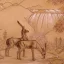 Gaston SUISSE (1896-1988) - Antilopes devant une cascade